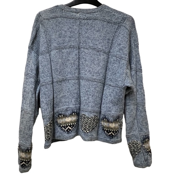 Vintage Marisa Canvas Indigo Cardigan Sweater Size Medium - Picture 2 of 4